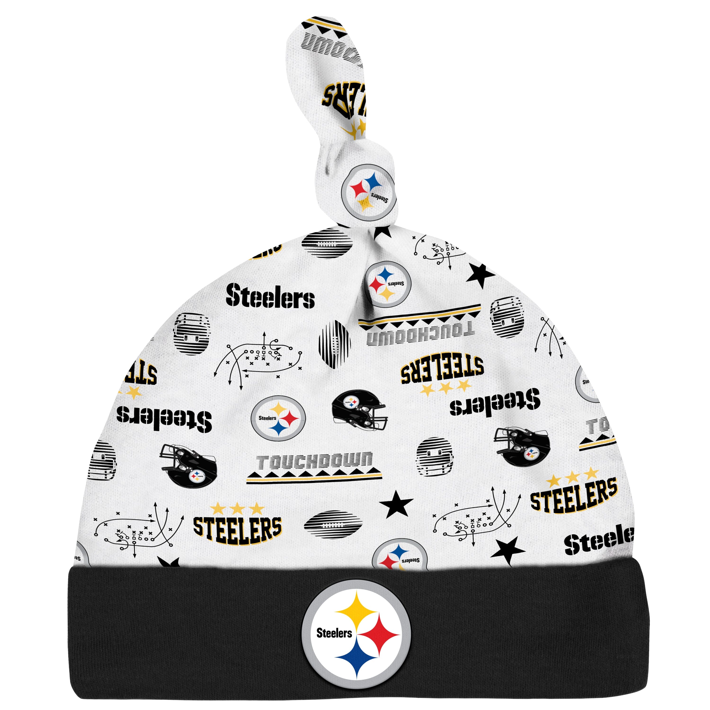 3-Piece Baby Boys Pittsburgh Steelers Bodysuit, Sleep 'N Play, and Cap Set