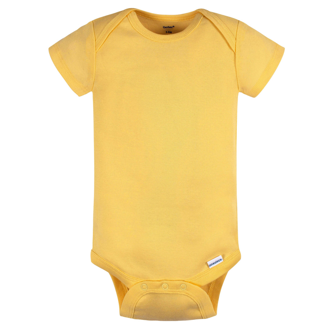 5-Pack Baby Neutral Green/ Brown Short Sleeve Onesies® Bodysuits