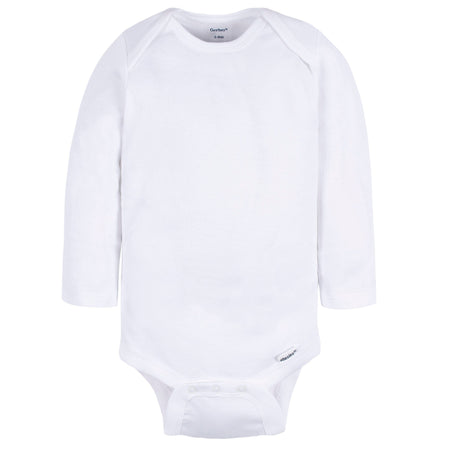 4-Pack Baby Neutral Grey Long Sleeve Onesies® Bodysuits