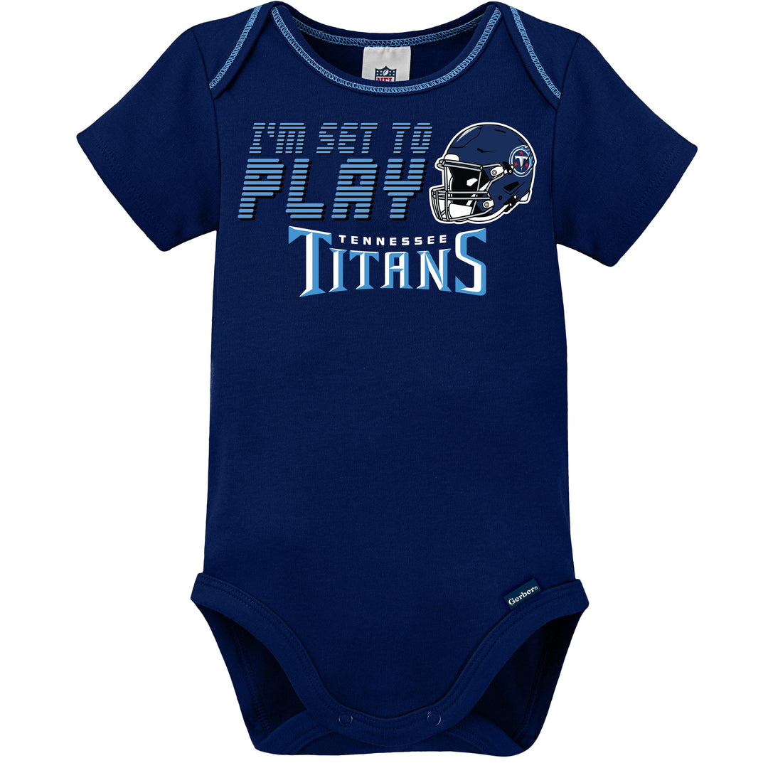 3-Pack Baby Boys Tennessee Titans Short Sleeve Bodysuits