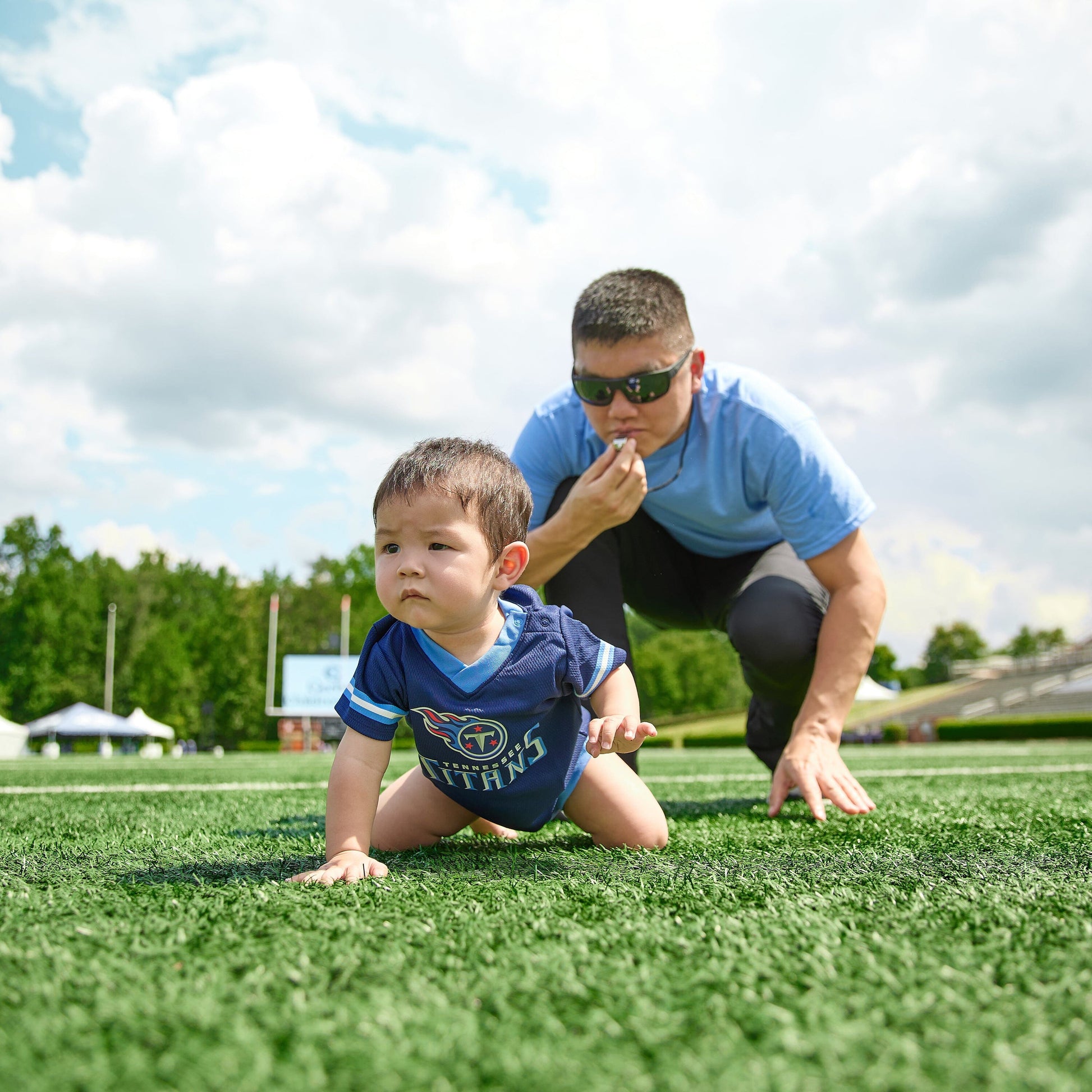 Baby Boys Tennessee Titans Short Sleeve Jersey Bodysuit NFL NFL 