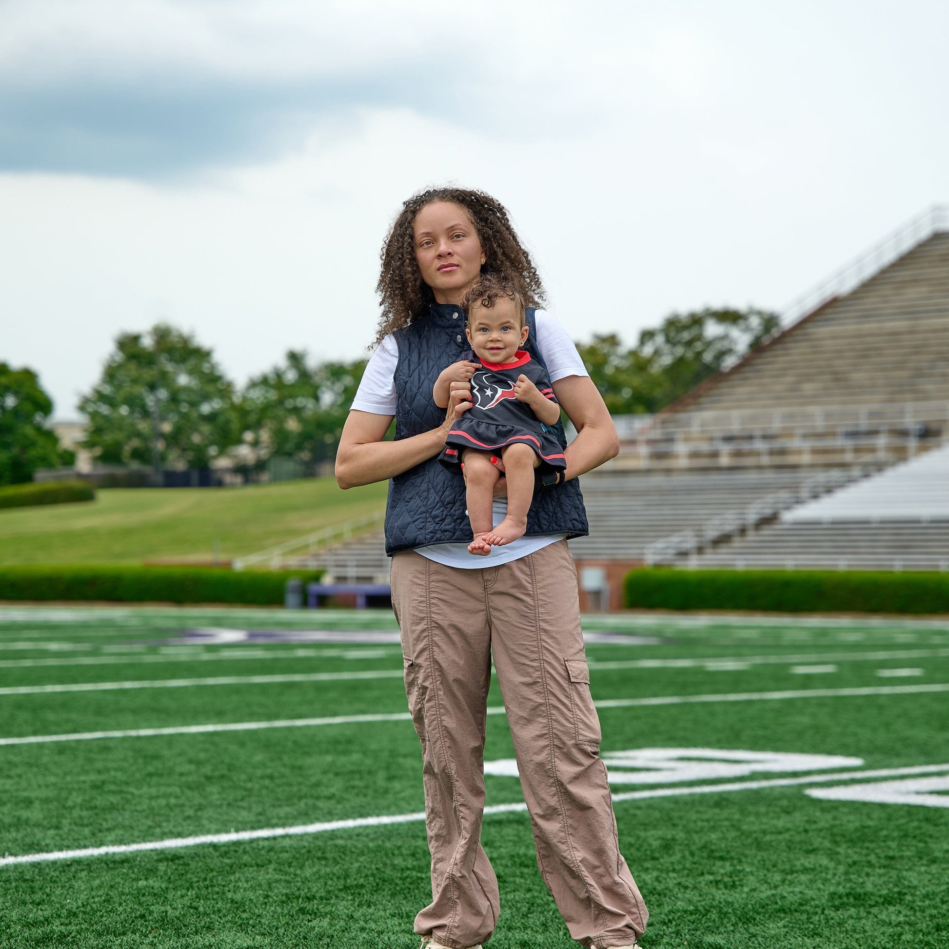 2-Piece Baby Girls Houston Texans Dress & Diaper Cover Set NFL NFL 