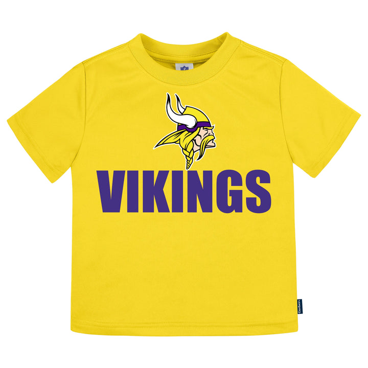 3-Pack Baby & Toddler Boys Vikings Short Sleeve Shirts