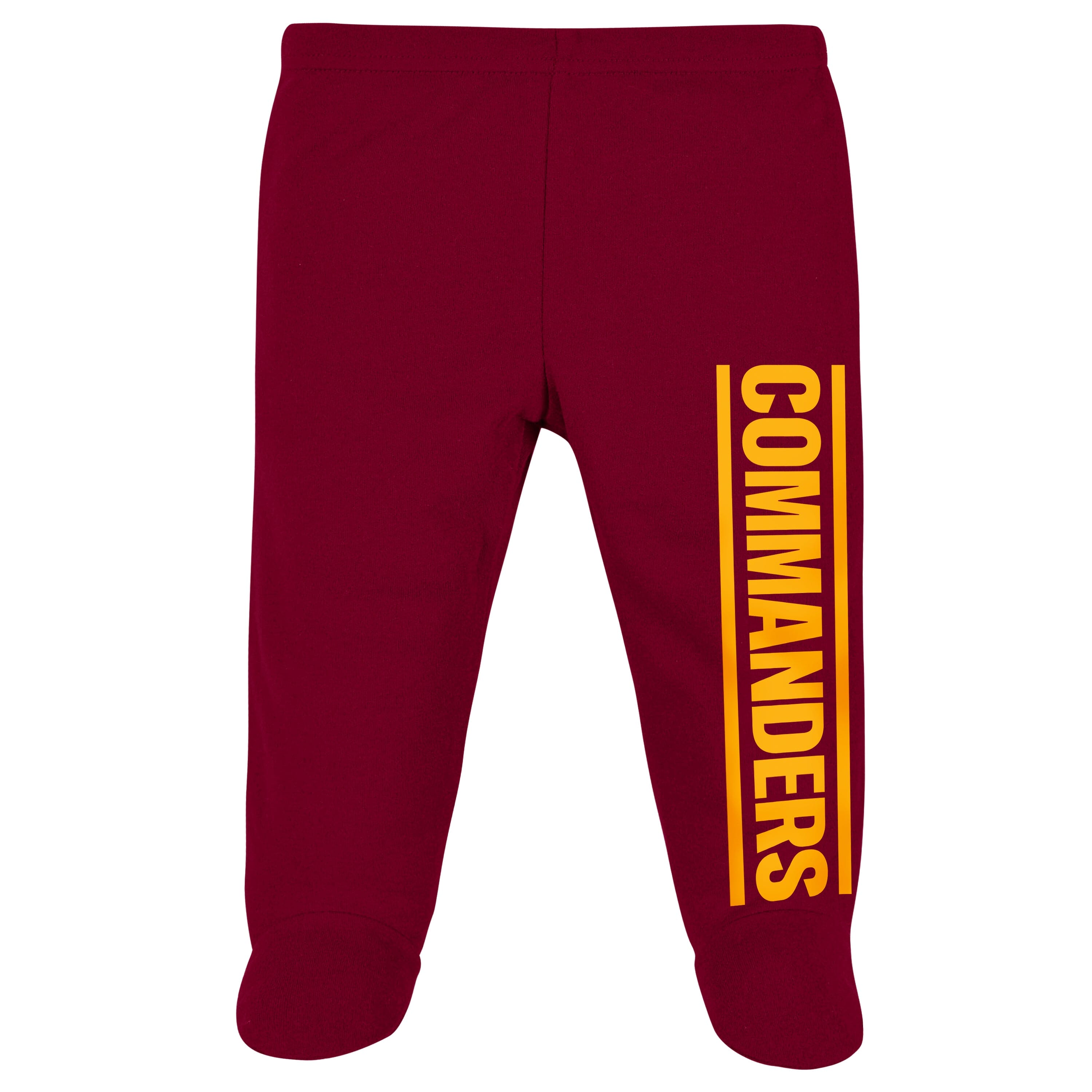 3-Piece Baby Boys Washington Commanders Bodysuit, Footed Pant, & Cap Set