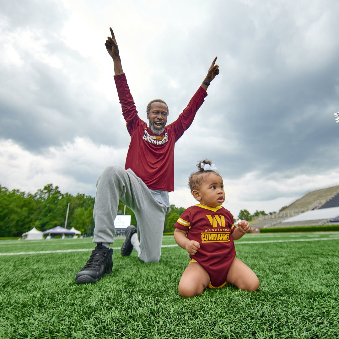 Baby Boys Washington Commanders Short Sleeve Jersey Bodysuit NFL NFL 