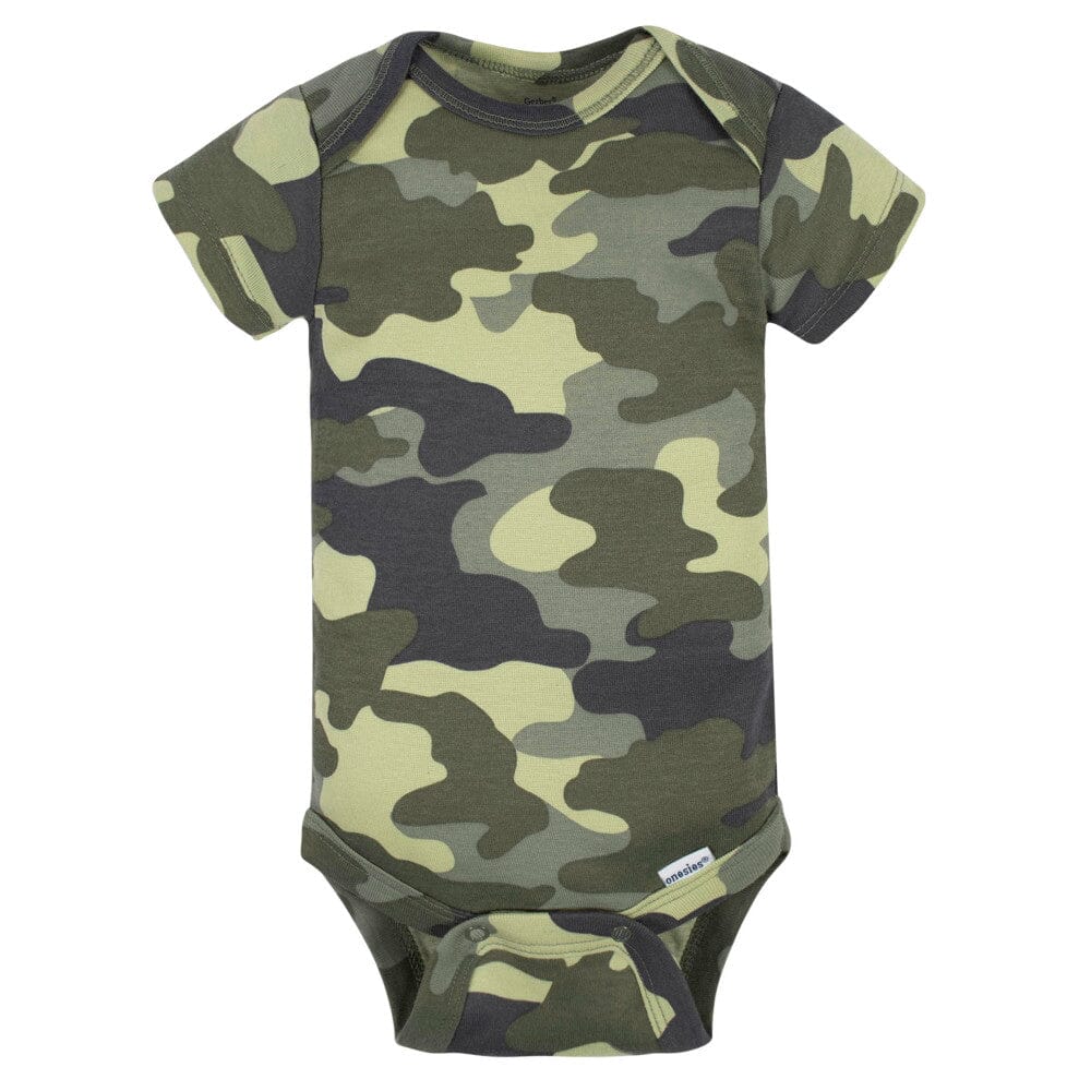 5-Pack Baby Boys Dino Organic Short Sleeve Onesies® Brand Bodysuits