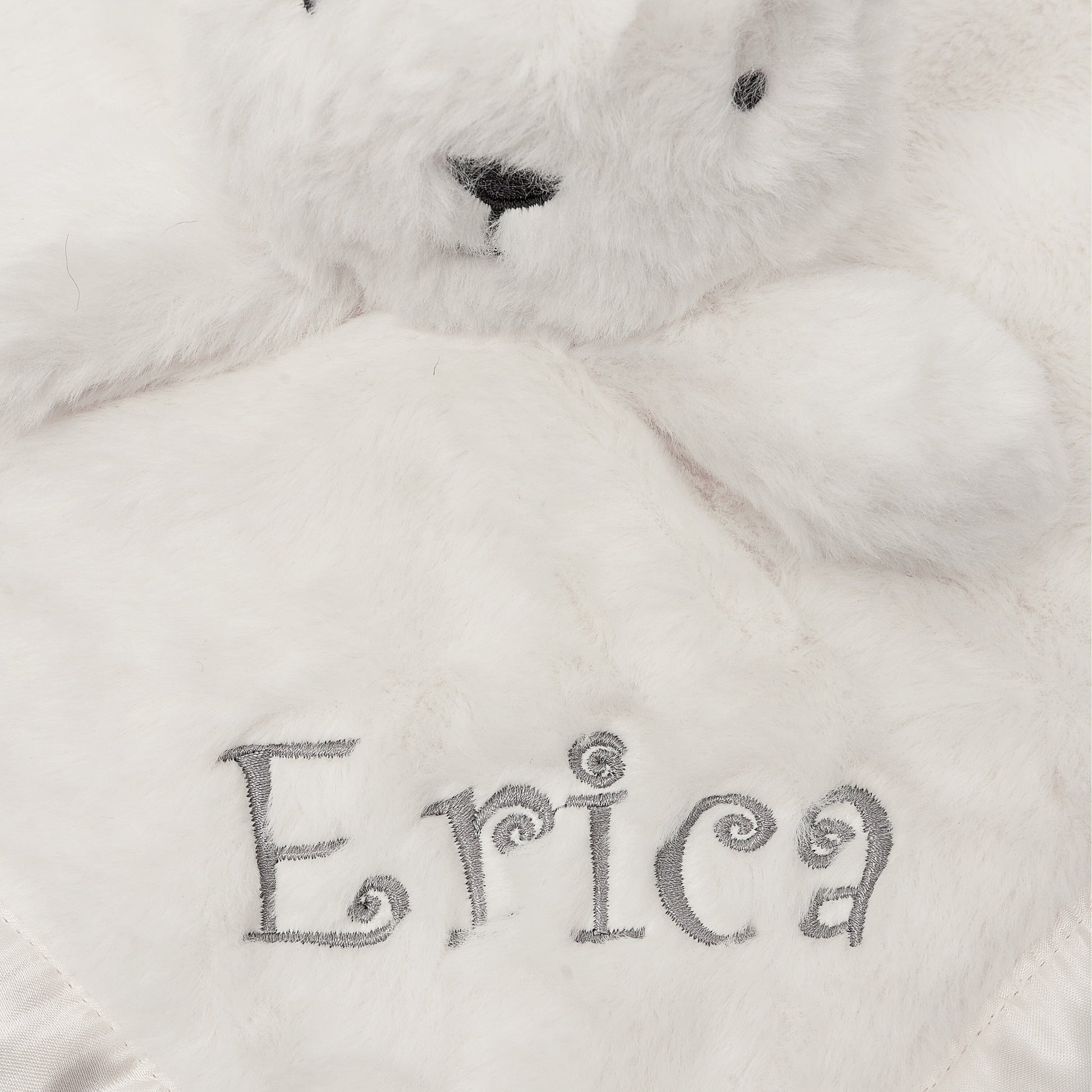 Embroidered Neutral Ivory Security Blanket