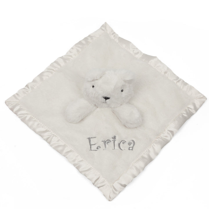 Embroidered Neutral Ivory Security Blanket