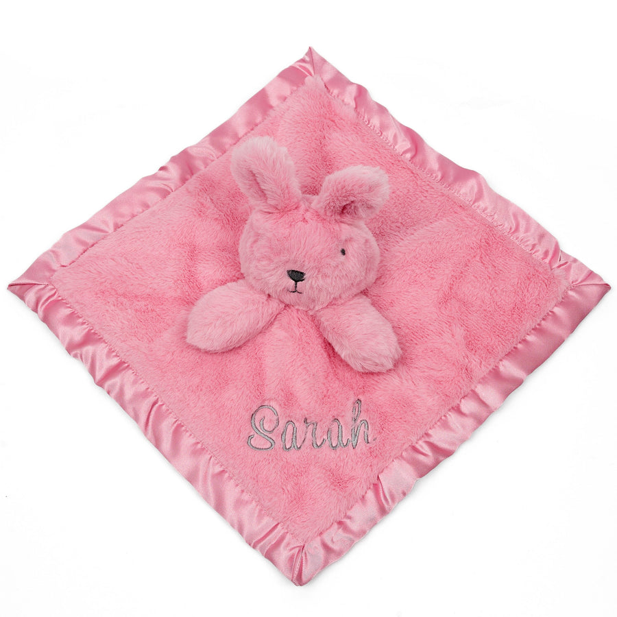 Embroidered Girls Light Pink Security Blanket