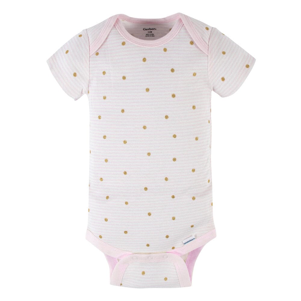 5-Pack Baby Girls Princess Short Sleeve Onesies® Bodysuits