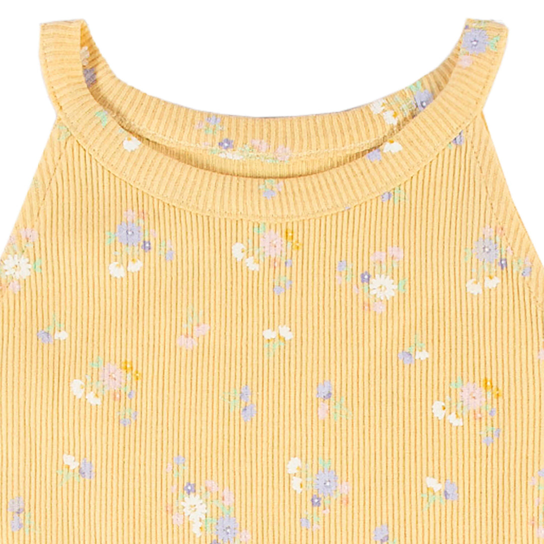 Infant & Toddler Girls Yellow Sleeveless Halter Dress