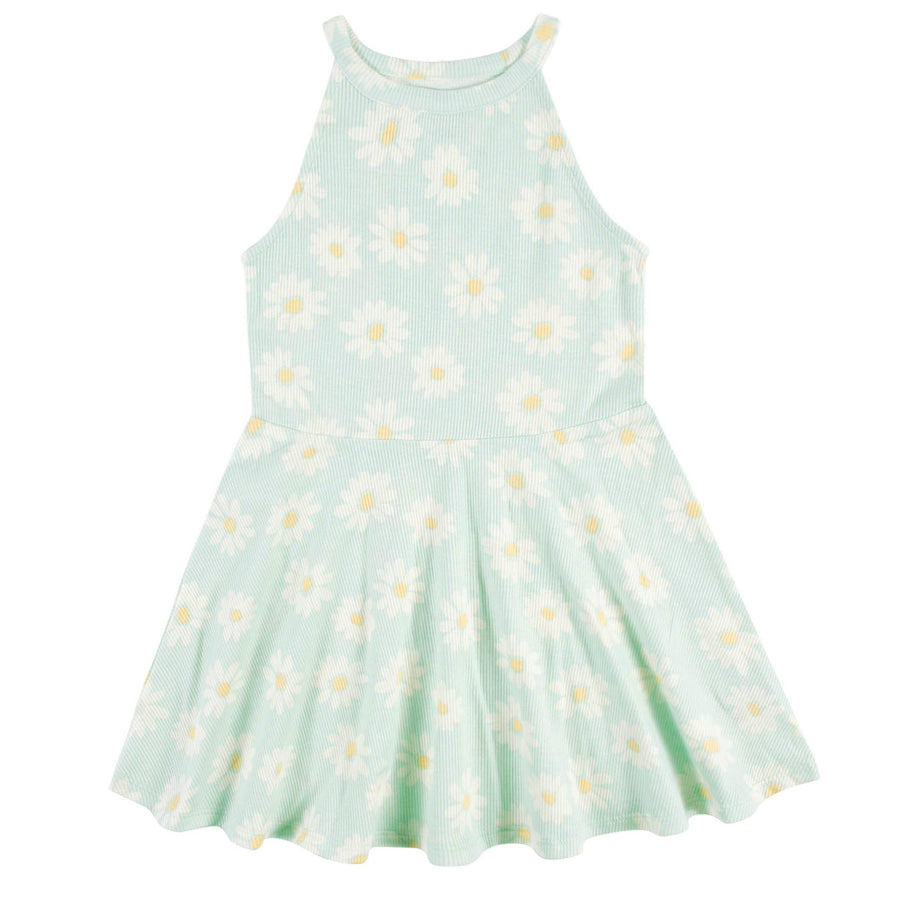 Infant & Toddler Girls Blue Sleeveless Halter Dress