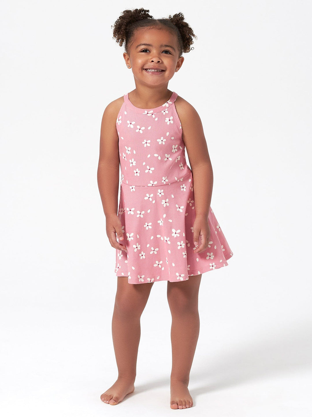 Infant & Toddler Girls Pink Sleeveless Halter Dress