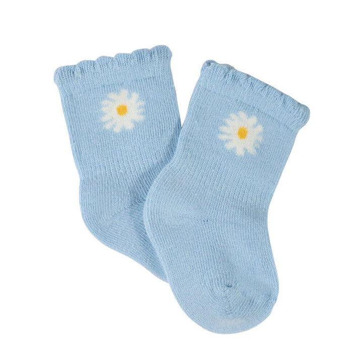 8-Piece Baby Girls Daisies Wiggle-Proof™ Socks