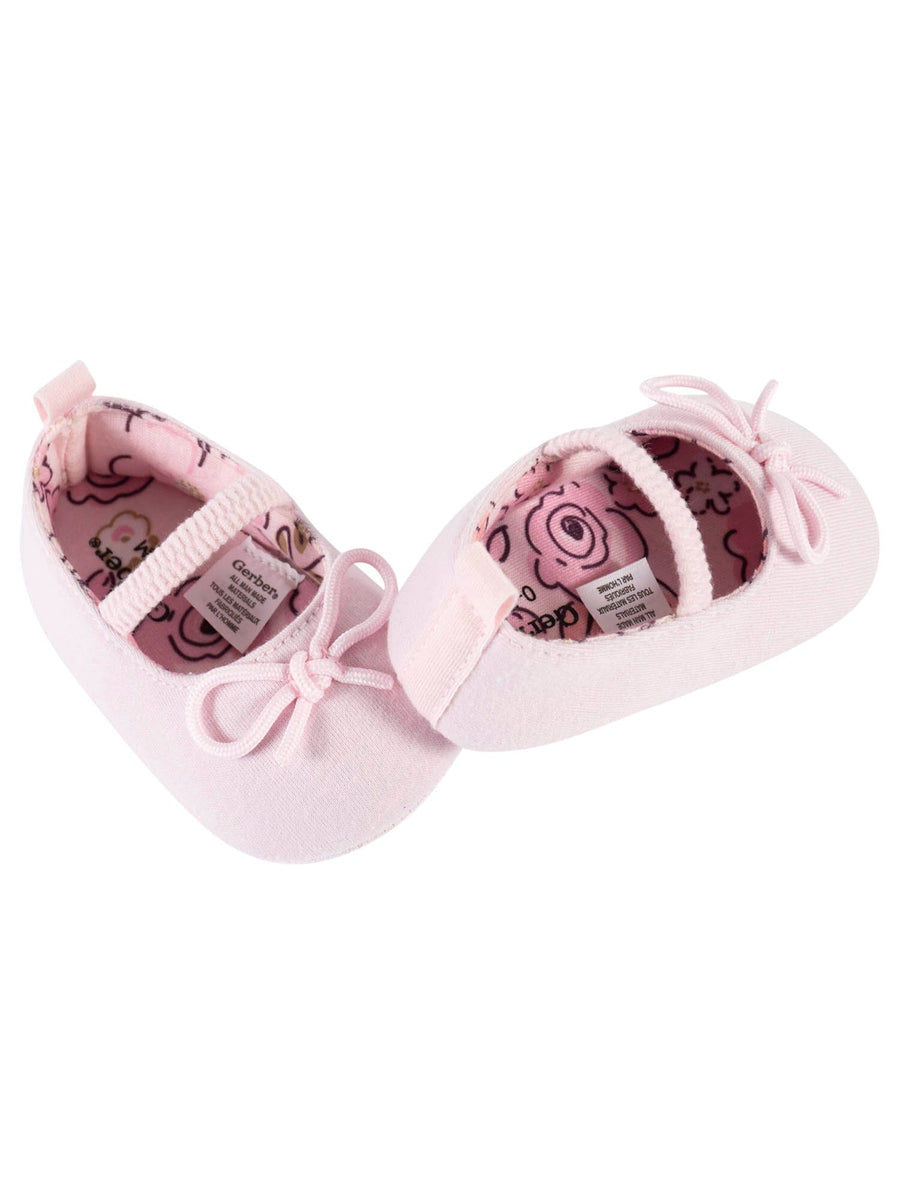 Baby Girls Floral Princess Ballet Slipper Shoes