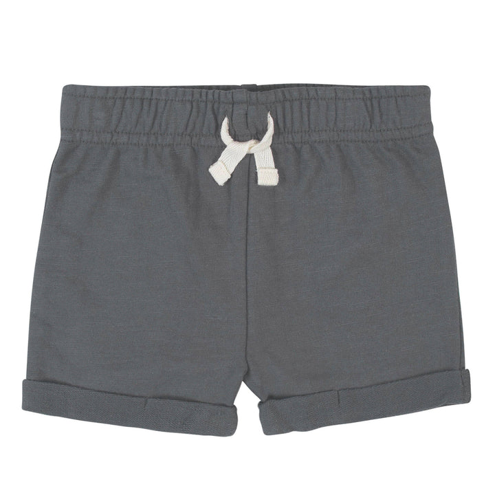 2-Pack Baby Boys Green Charcoal Shorts