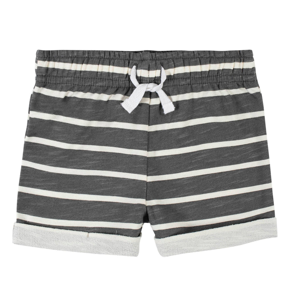 2-Pack Baby Boys Grey Stripe Shorts