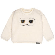 Infant and Toddler Neutral Ivory Drop Shoulder Top