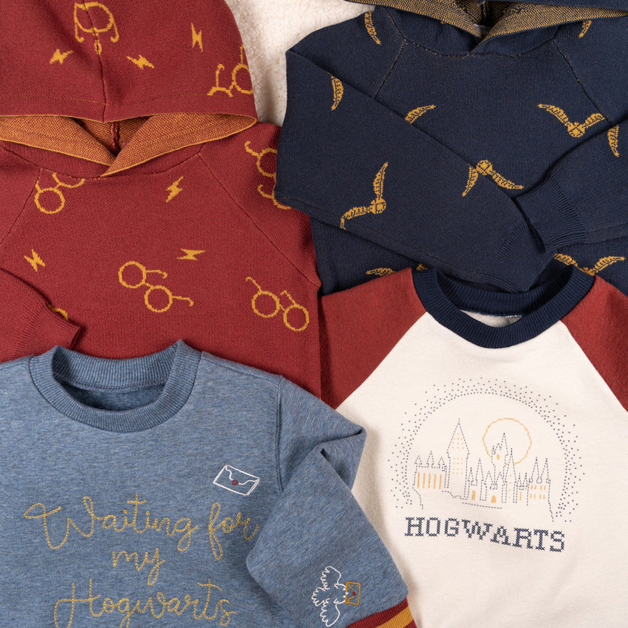 Infant and Toddler Neutral Hogwarts Ivory Colorblock Sweatshirt ...