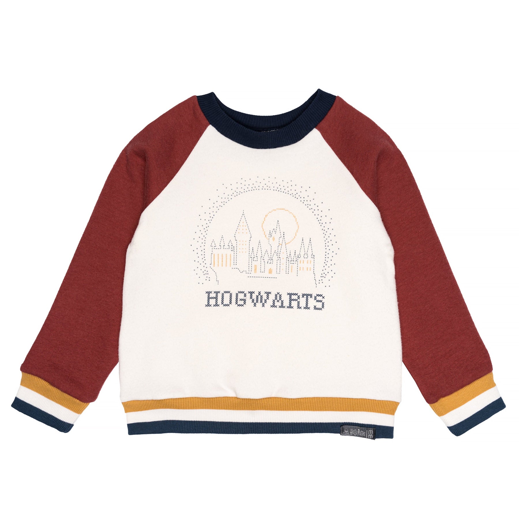 Infant and Toddler Neutral Hogwarts Ivory Colorblock Sweatshirt ...