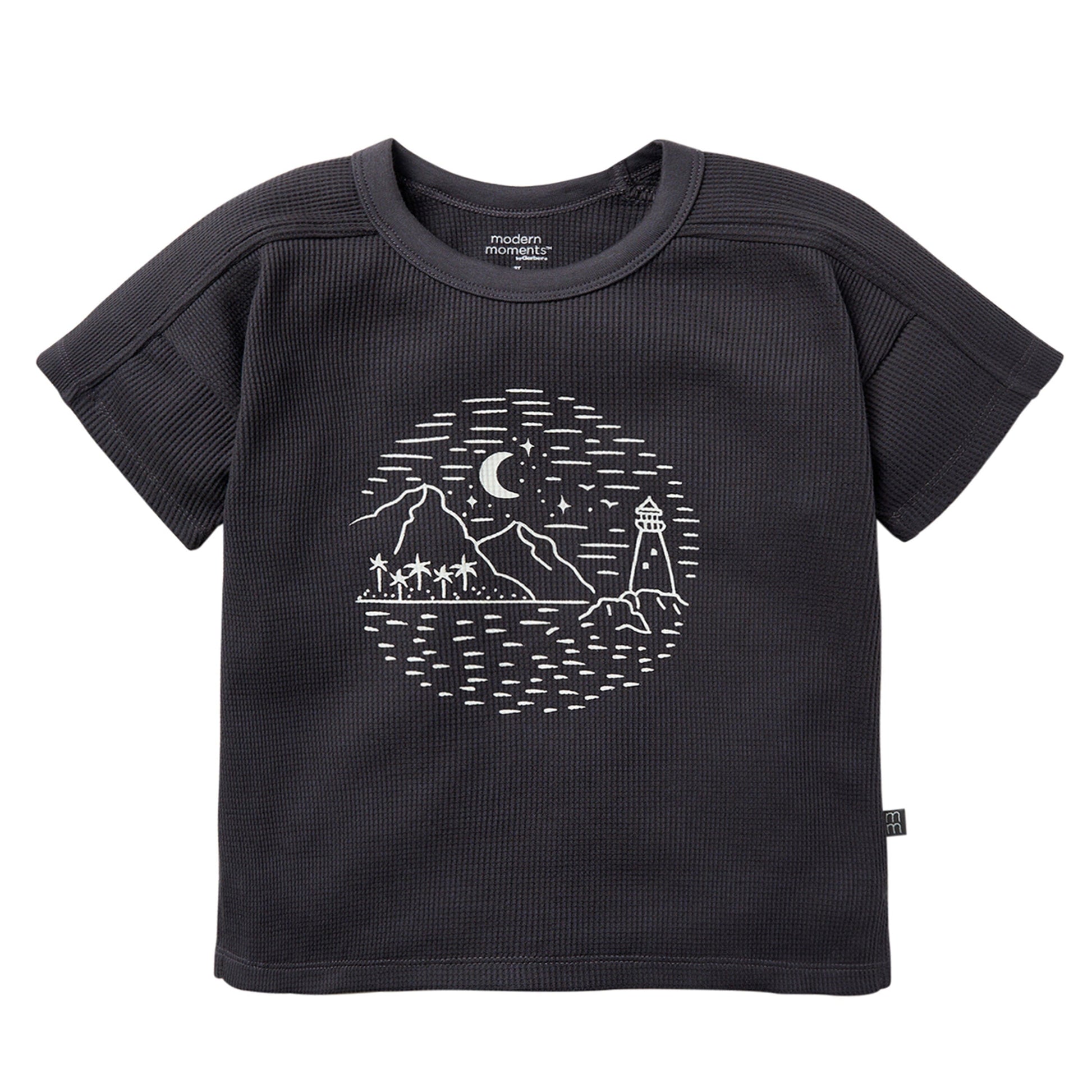 Infant & Toddler Boys Dark Grey Box Shirt Tops Modern Moments™ by Gerber® 