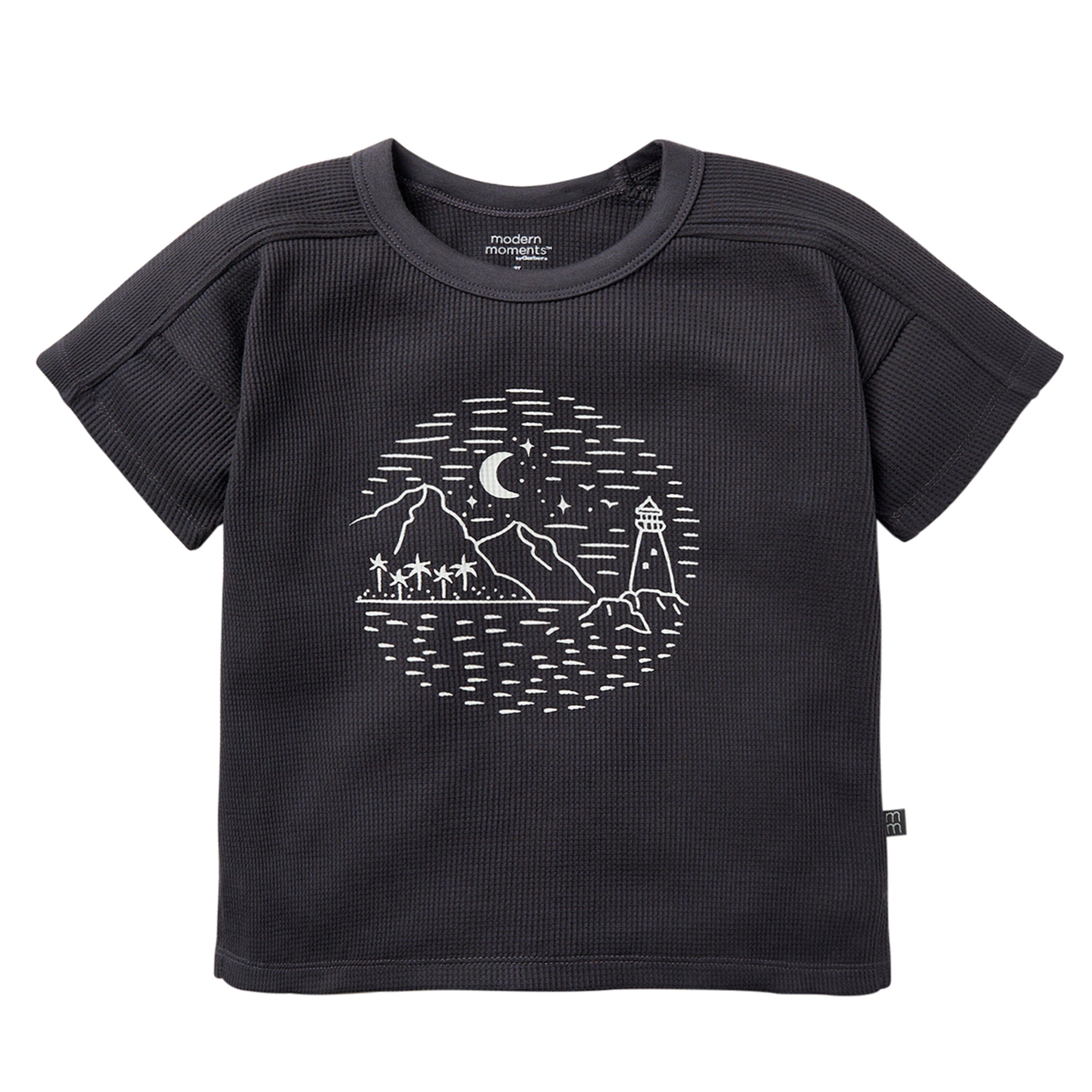 Infant & Toddler Boys Dark Grey Box Shirt Tops Modern Moments™ by Gerber® 