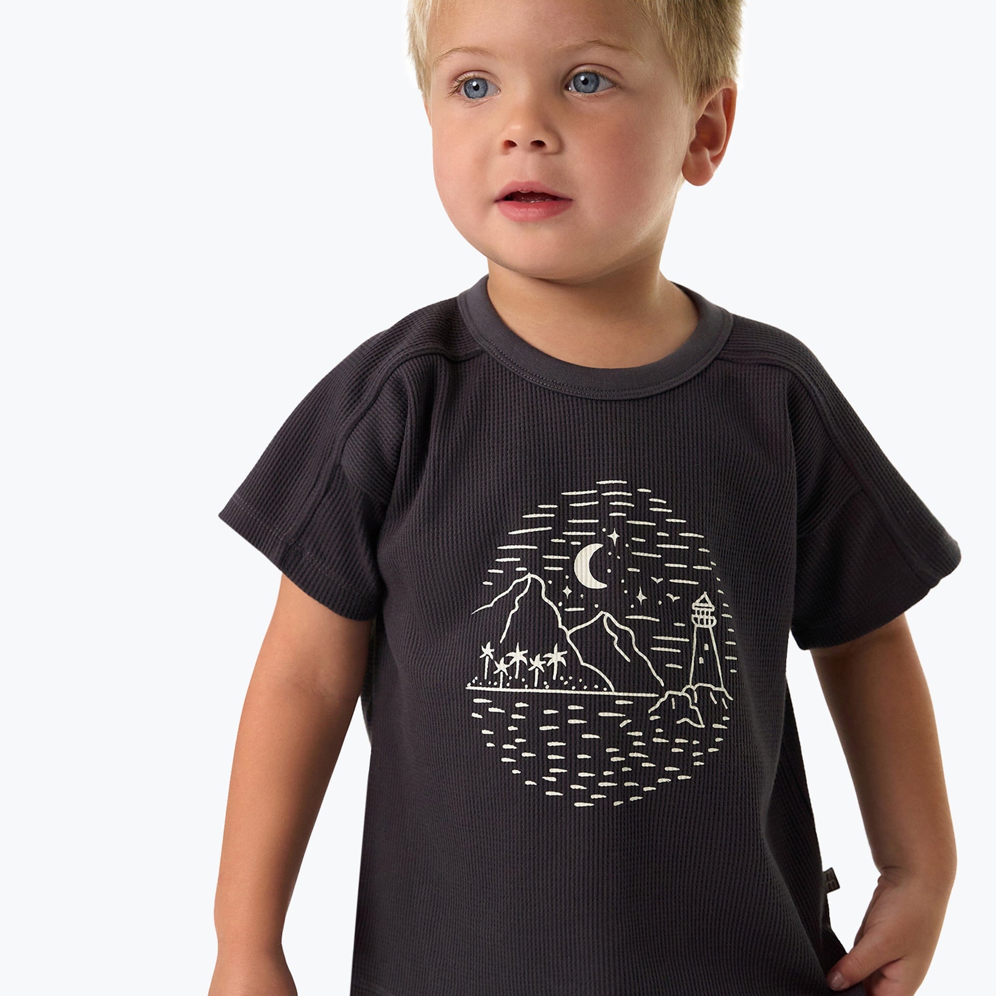Infant & Toddler Boys Dark Grey Box Shirt Tops Modern Moments™ by Gerber® 