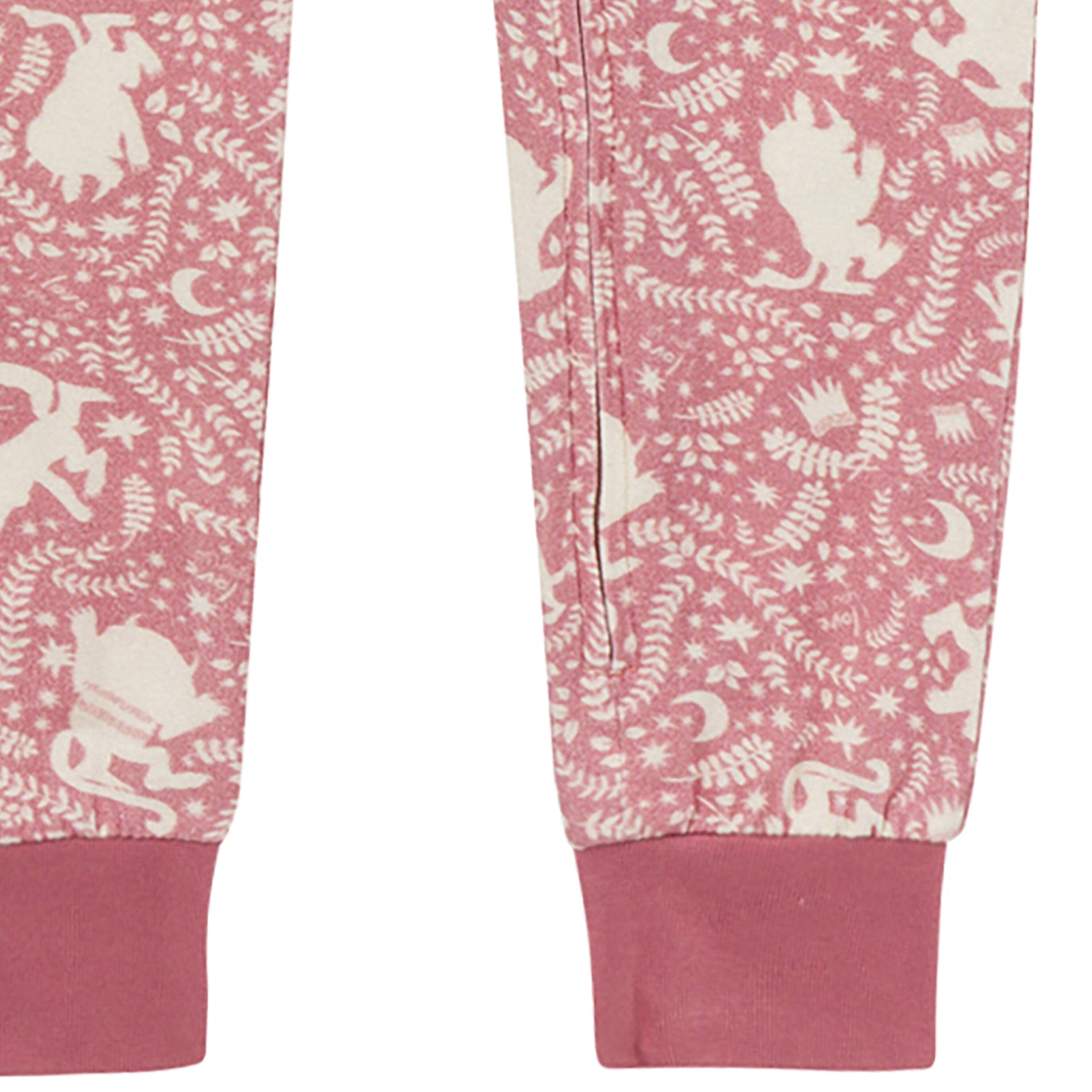 Baby & Toddler Girls Dusty Rose Where The Wild Things Are Footless Pajamas Sleepwear Modern Moments™ by Gerber® 