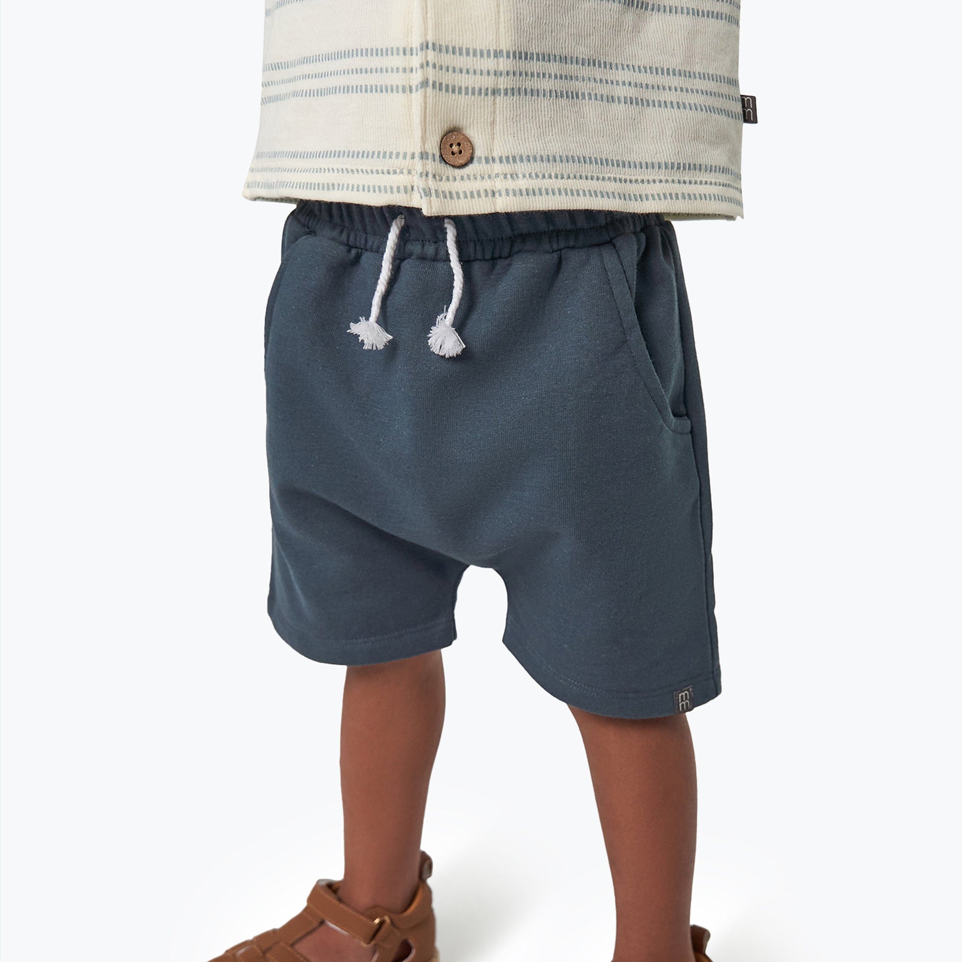 2-Pack Infant & Toddler Boys Dark Blue & Grey Harem Shorts Bundle Gerber Childrenswear 