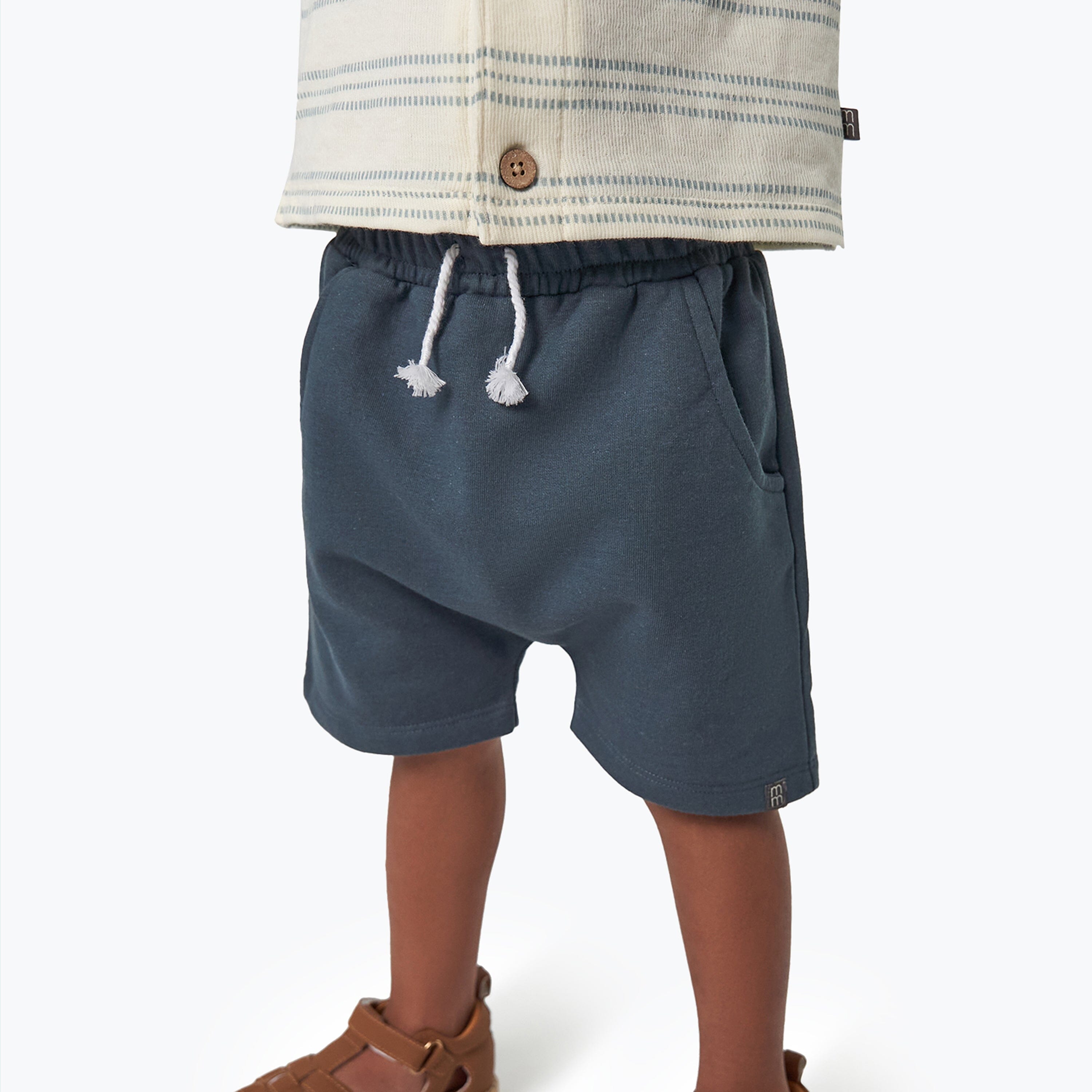 2-Pack Infant & Toddler Boys Dark Blue & Grey Harem Shorts Bundle Gerber Childrenswear 