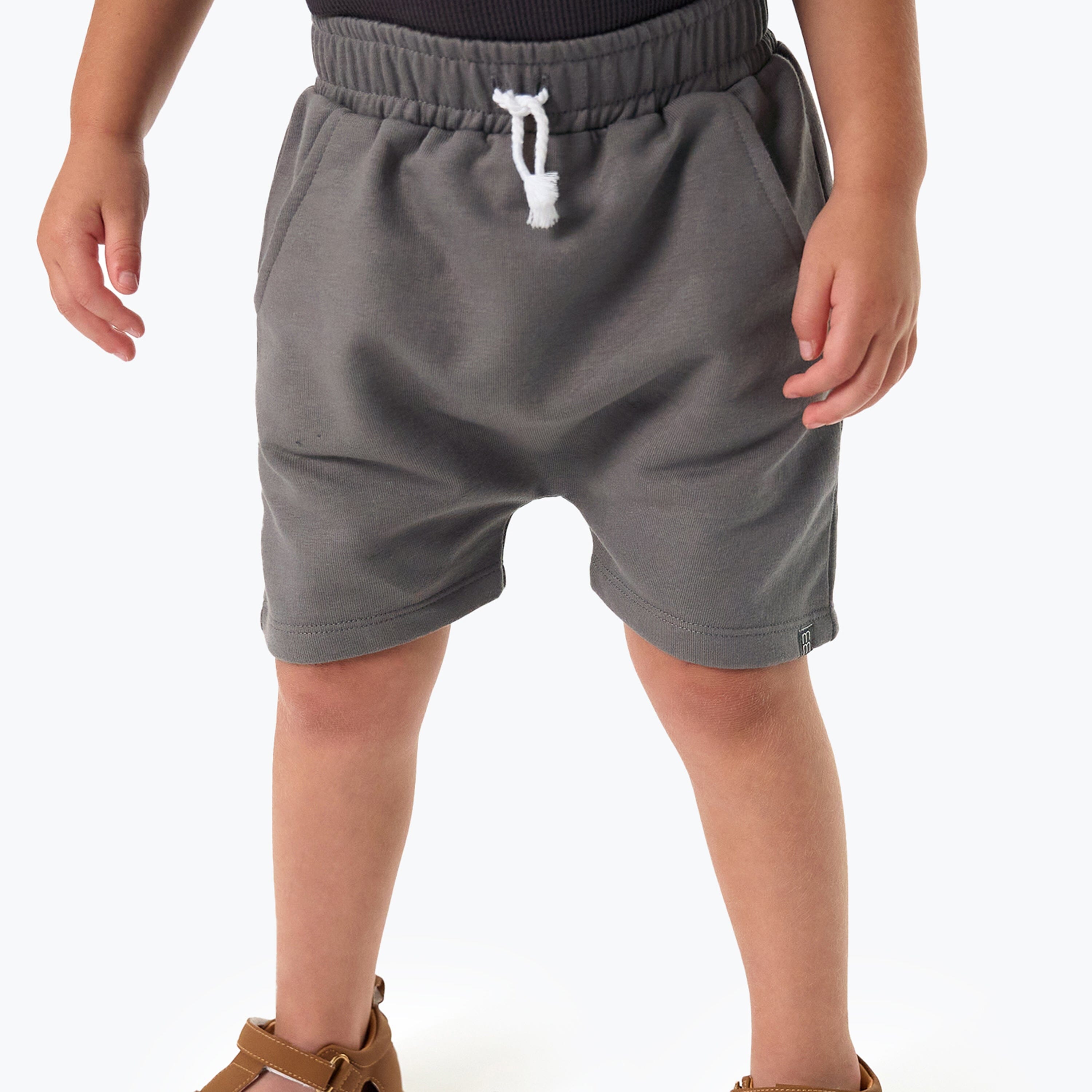 2-Pack Infant & Toddler Boys Dark Blue & Grey Harem Shorts Bundle Gerber Childrenswear 