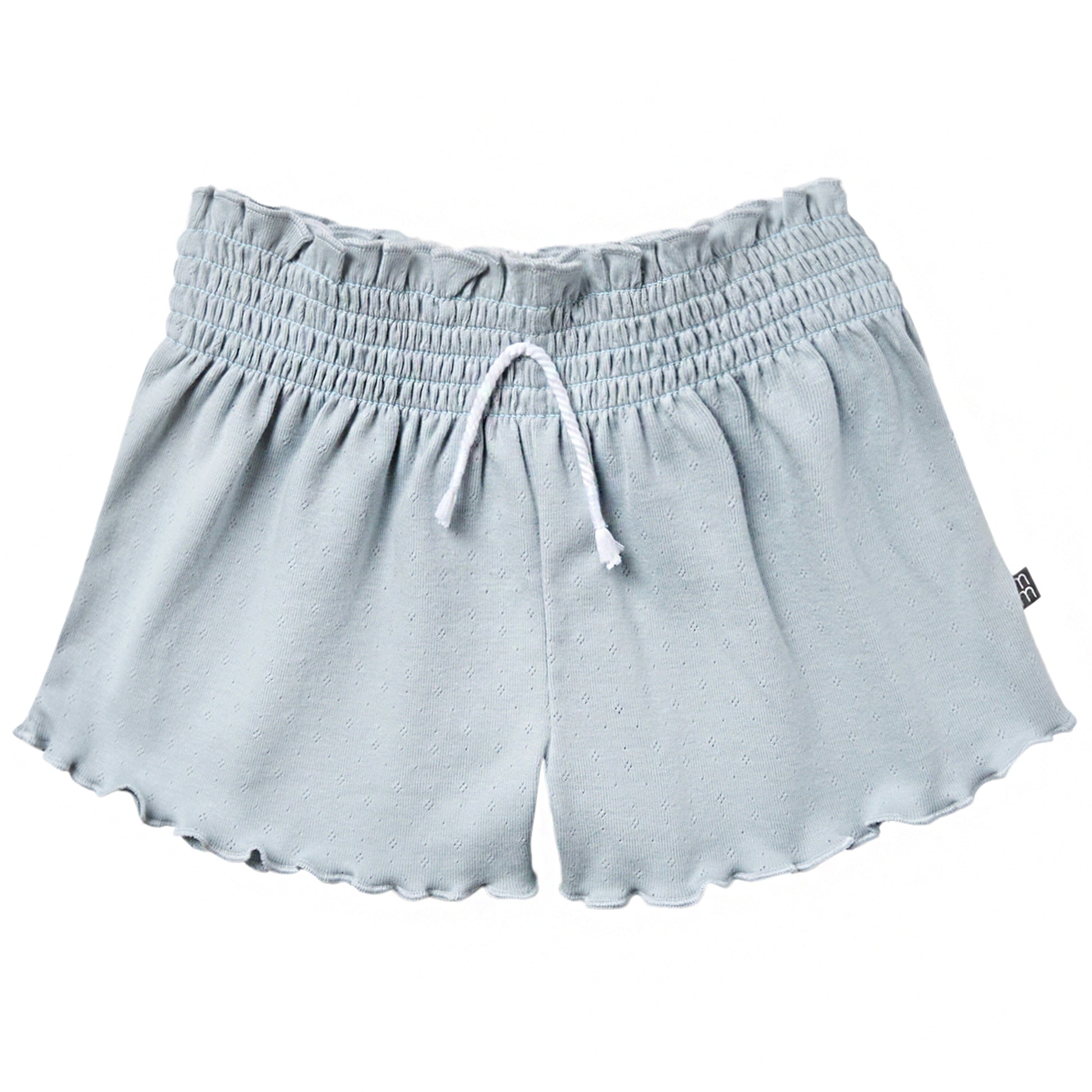 2-Piece Infant & Toddler Girls Light Blue Daisy Ruffled Sleeve Top & Smocked Wide Leg Shorts Bundle outfits Modern Moments™ by Gerber® 