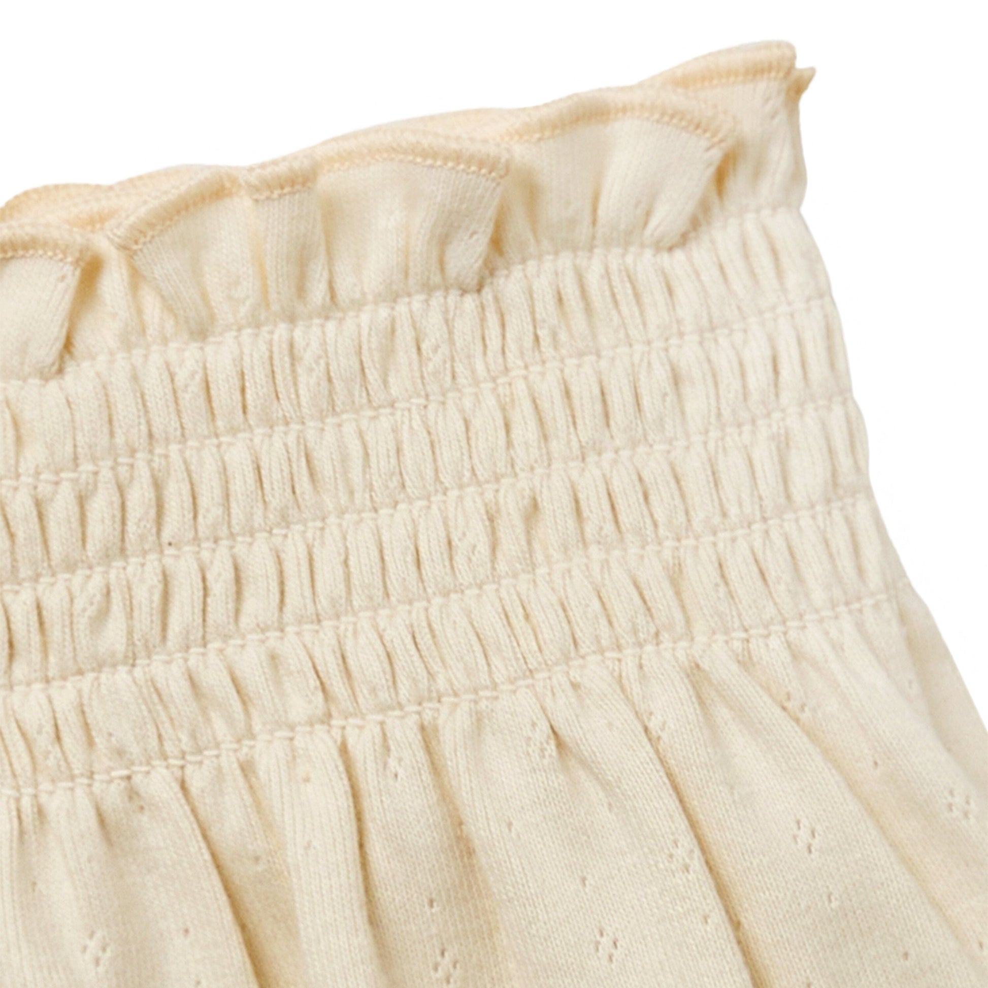 2-Piece Infant & Toddler Girls Beige Flowers Smocked Sleeveless Top & Wide Leg Shorts Bundle outfits Modern Moments™ by Gerber® 
