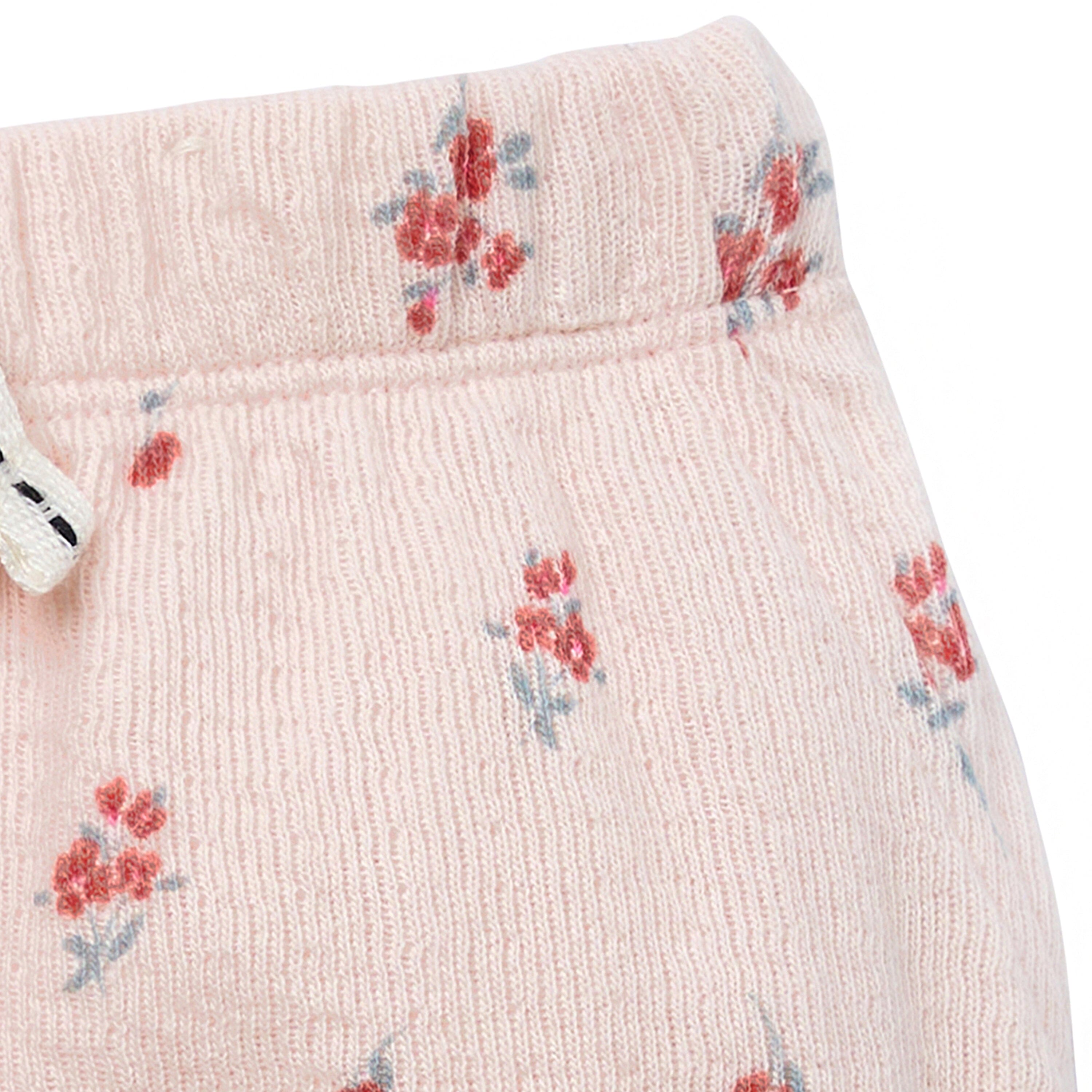 2-Piece Baby Girl Rose Spring Bodysuit & Harem Shorts Bundle outfits Modern Moments™ by Gerber® 
