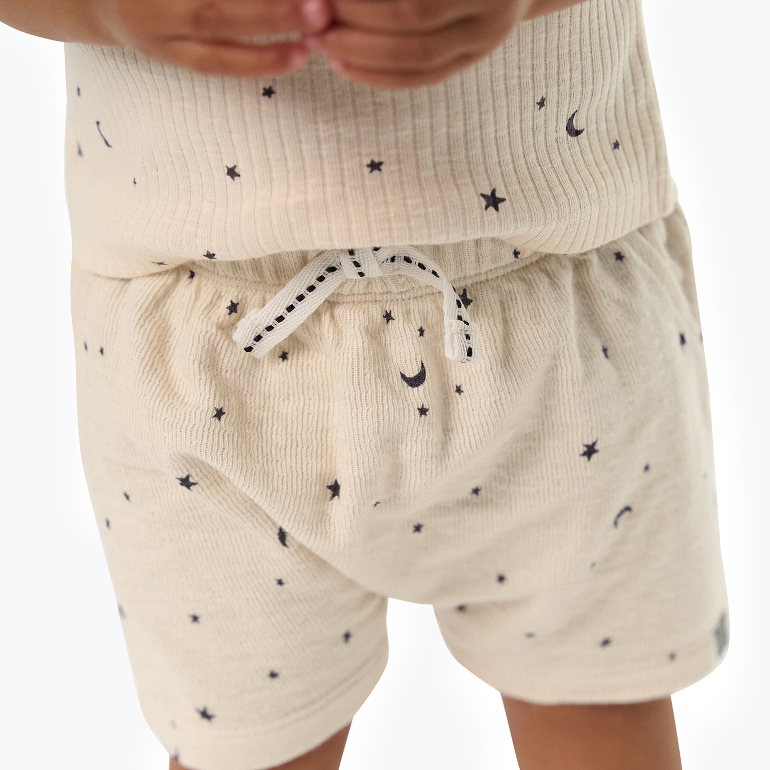 2-Piece Baby Neutral Moon and Stars Tank Top & Harem Shorts Bundle outfits Modern Moments™ by Gerber® 