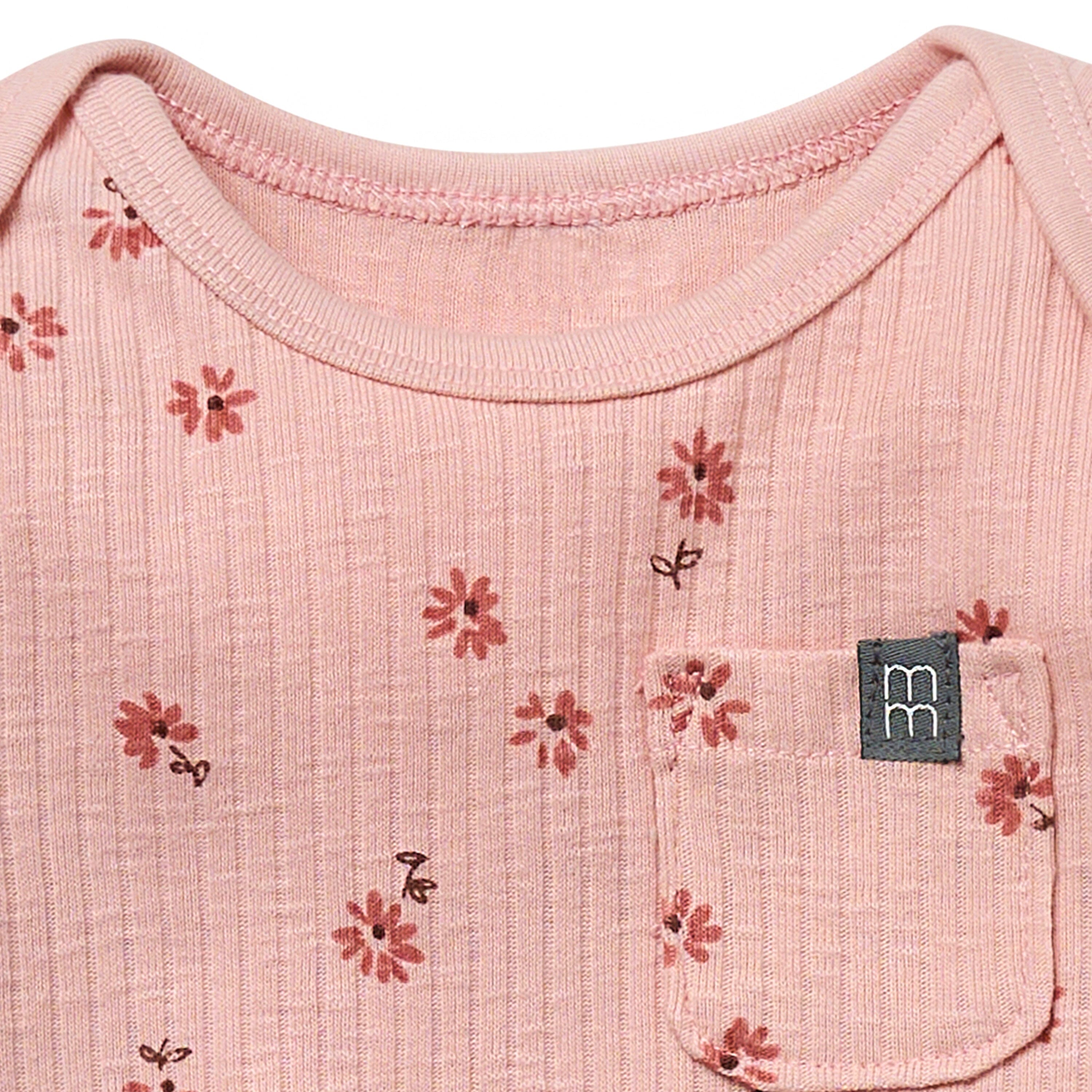 2-Piece Baby Girl Rose Flower Short Sleeve Bodysuit & Pant Bundle outfits Modern Moments™ by Gerber® 