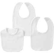 3-Pack White Essential Bibs
