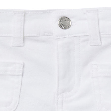 Baby & Toddler Girls White Twill Shorts