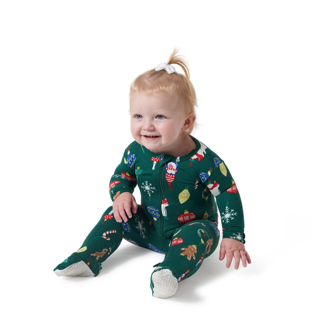 Baby Toddler Neutral Ornaments Snug Fit Footed Pajamas – Gerber