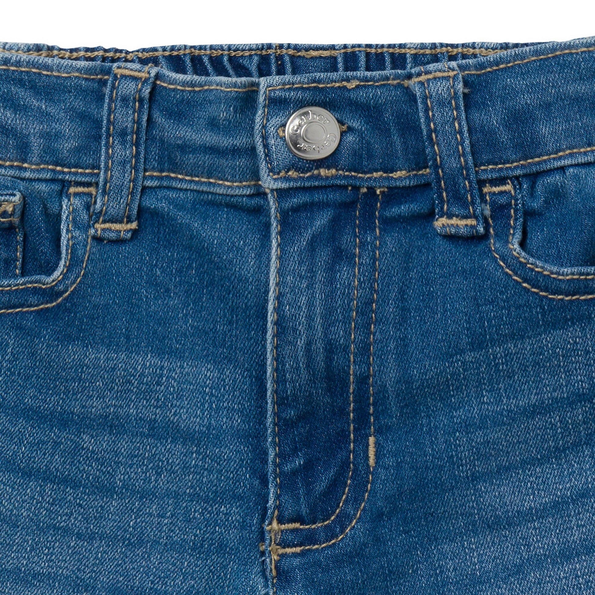 Baby & Toddler Neutral Light Wash Denim Shorts Pants & Bottoms Gerber® 