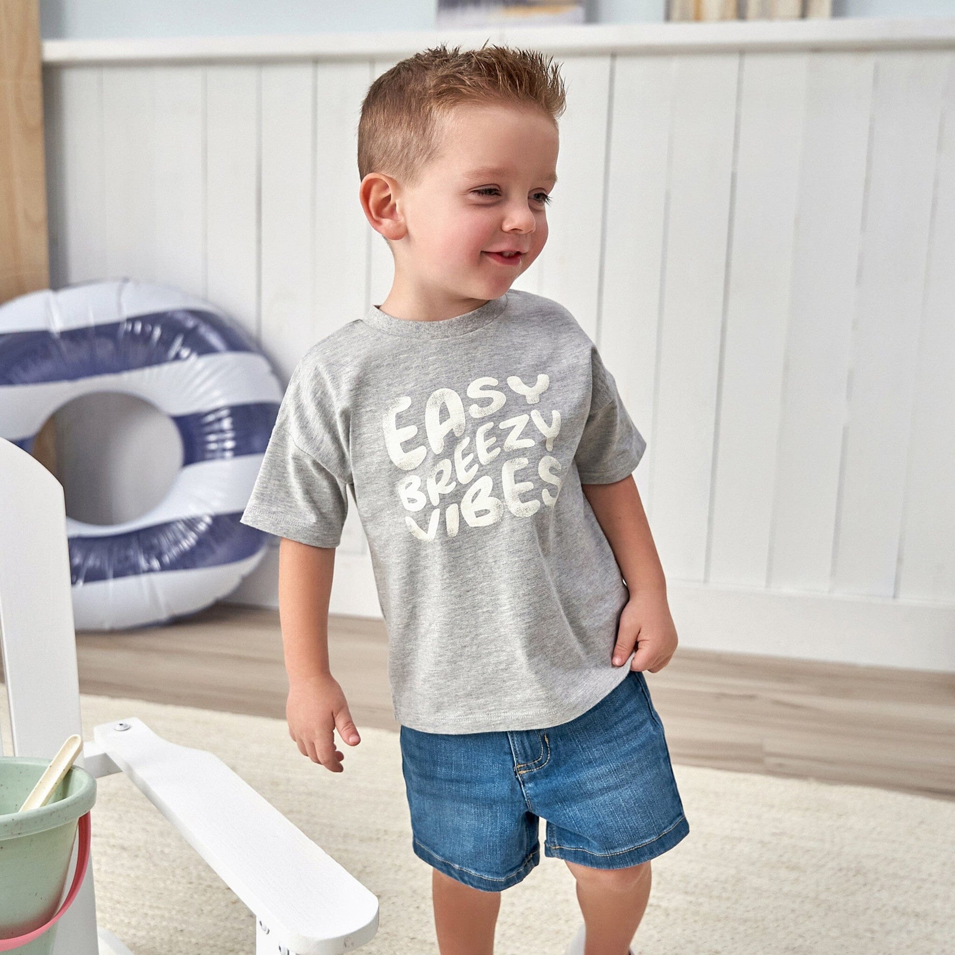 Baby & Toddler Neutral Light Wash Denim Shorts Pants & Bottoms Gerber® 