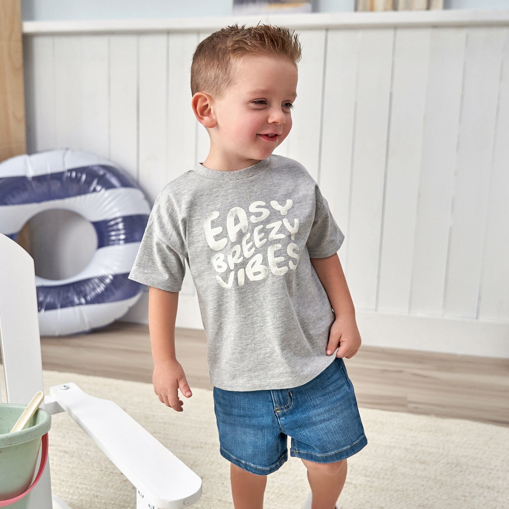 Baby & Toddler Neutral Light Wash Denim Shorts Pants & Bottoms Gerber® 
