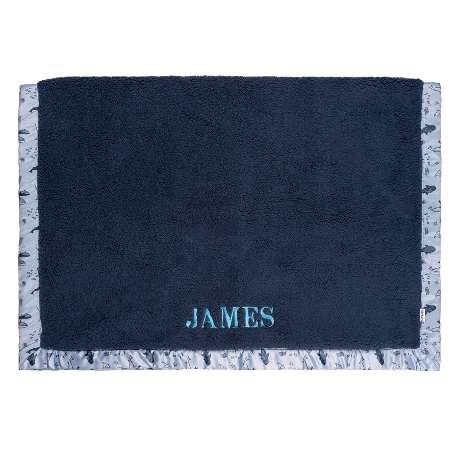 Embroidered Coastal Calm Plush Blanket plush blankets Gerber® 
