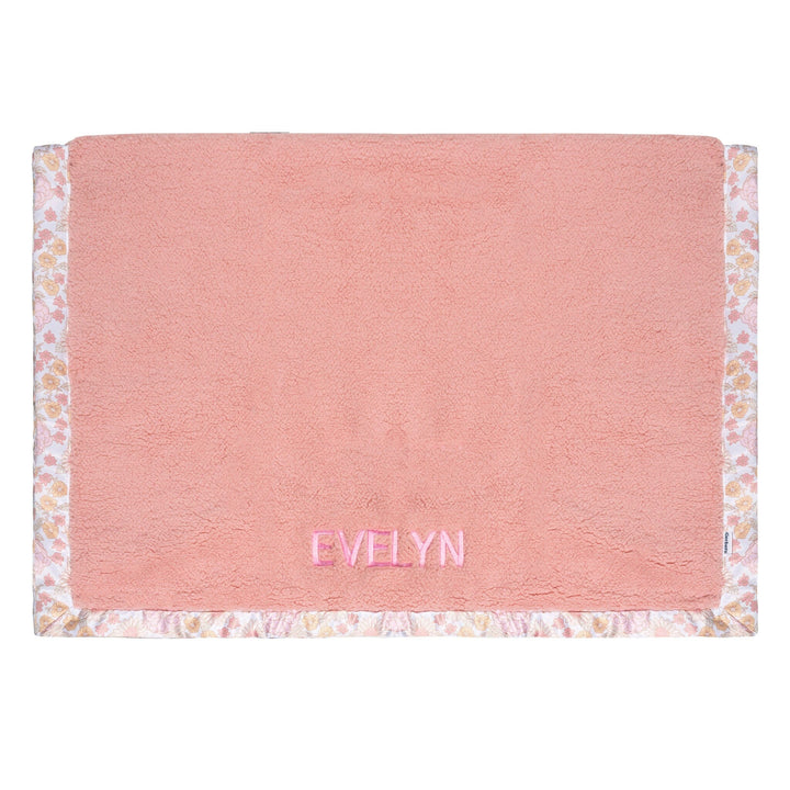 Embroidered Retro Floral Plush Blanket plush blankets Gerber® 