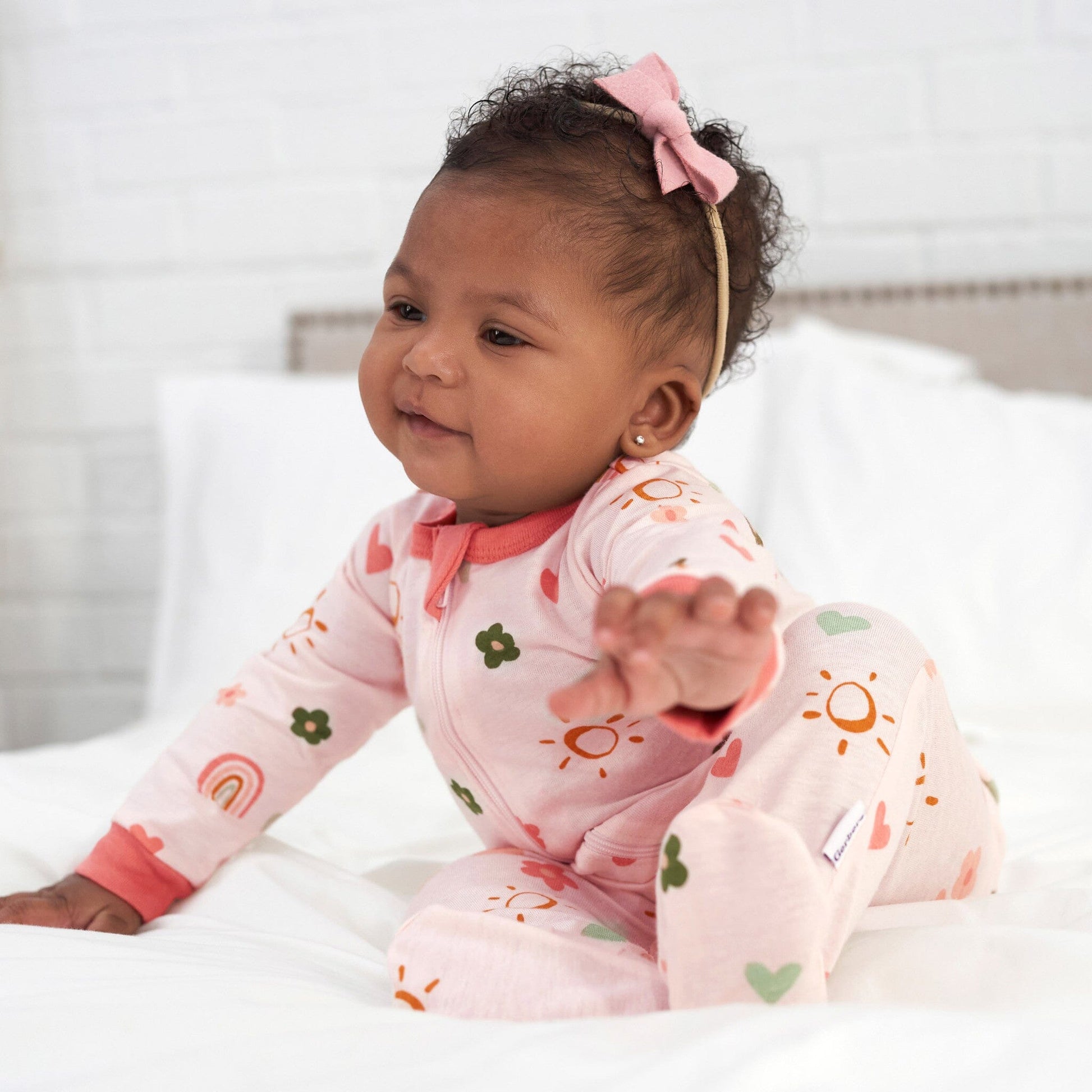 Baby Girls Sunshine & Rainbows Sleep 'N Play Sleepwear Gerber® 