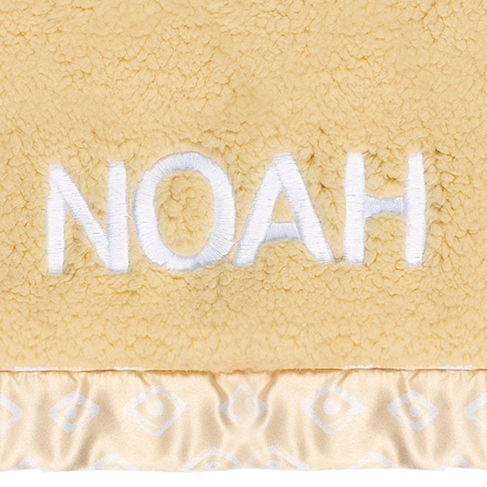 Embroidered Geo Trim Plush Blanket plush blankets Gerber® 