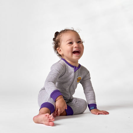 Baby Neutral Los Angeles Lakers Footless Pajamas