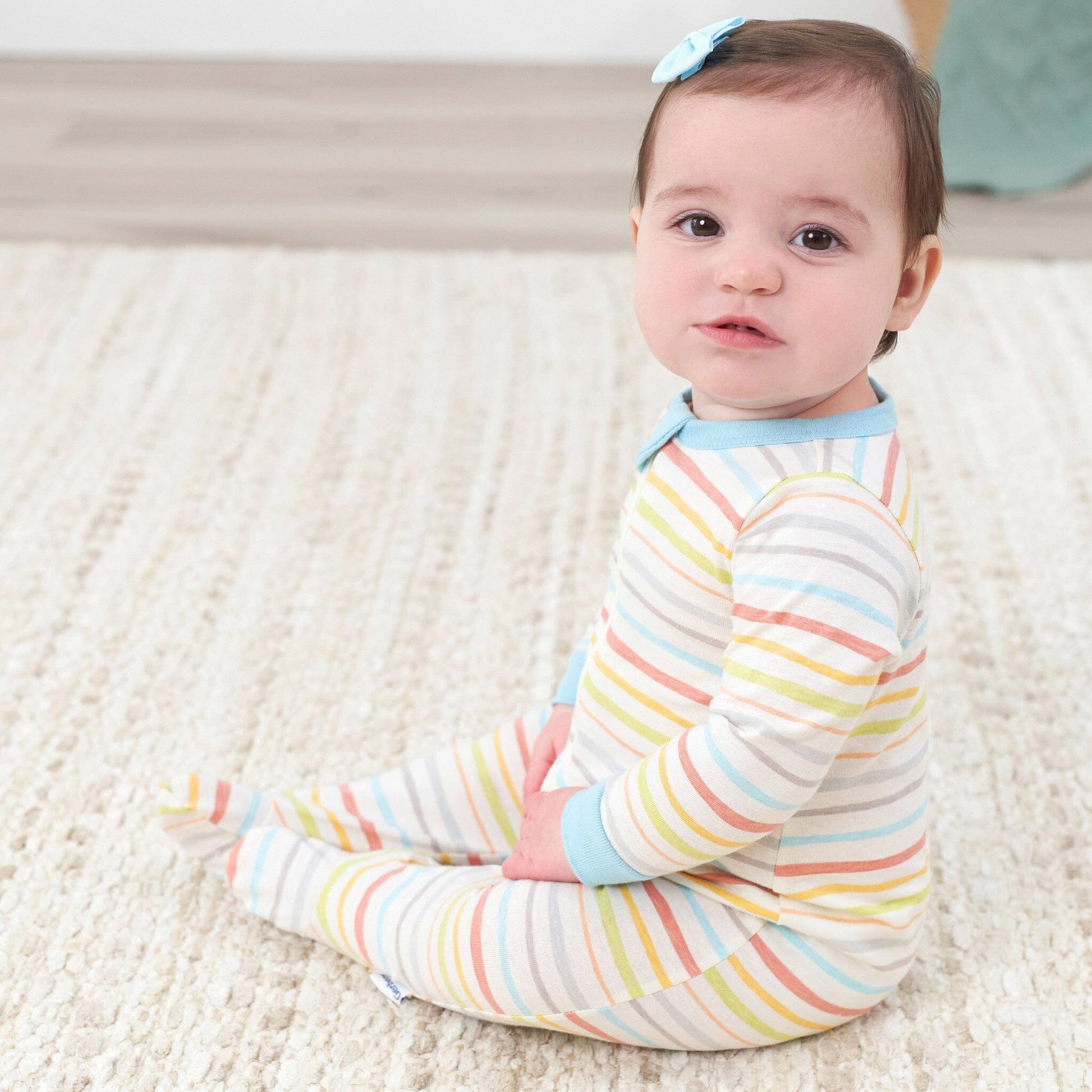 Baby Neutral Multi-Color Stripes Sleep 'N Play Sleepwear Gerber® 