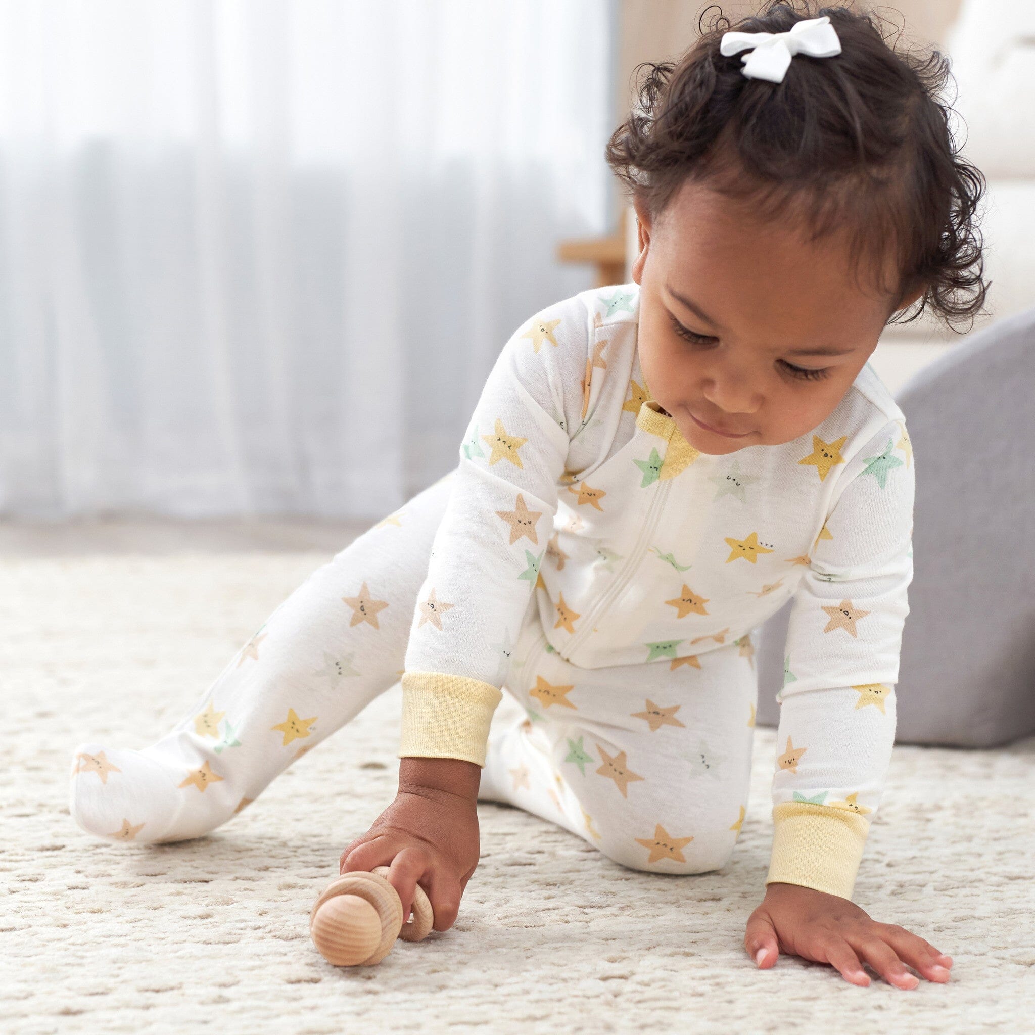 Baby Neutral Starry Smiles Sleep 'N Play sleepwear Gerber® 