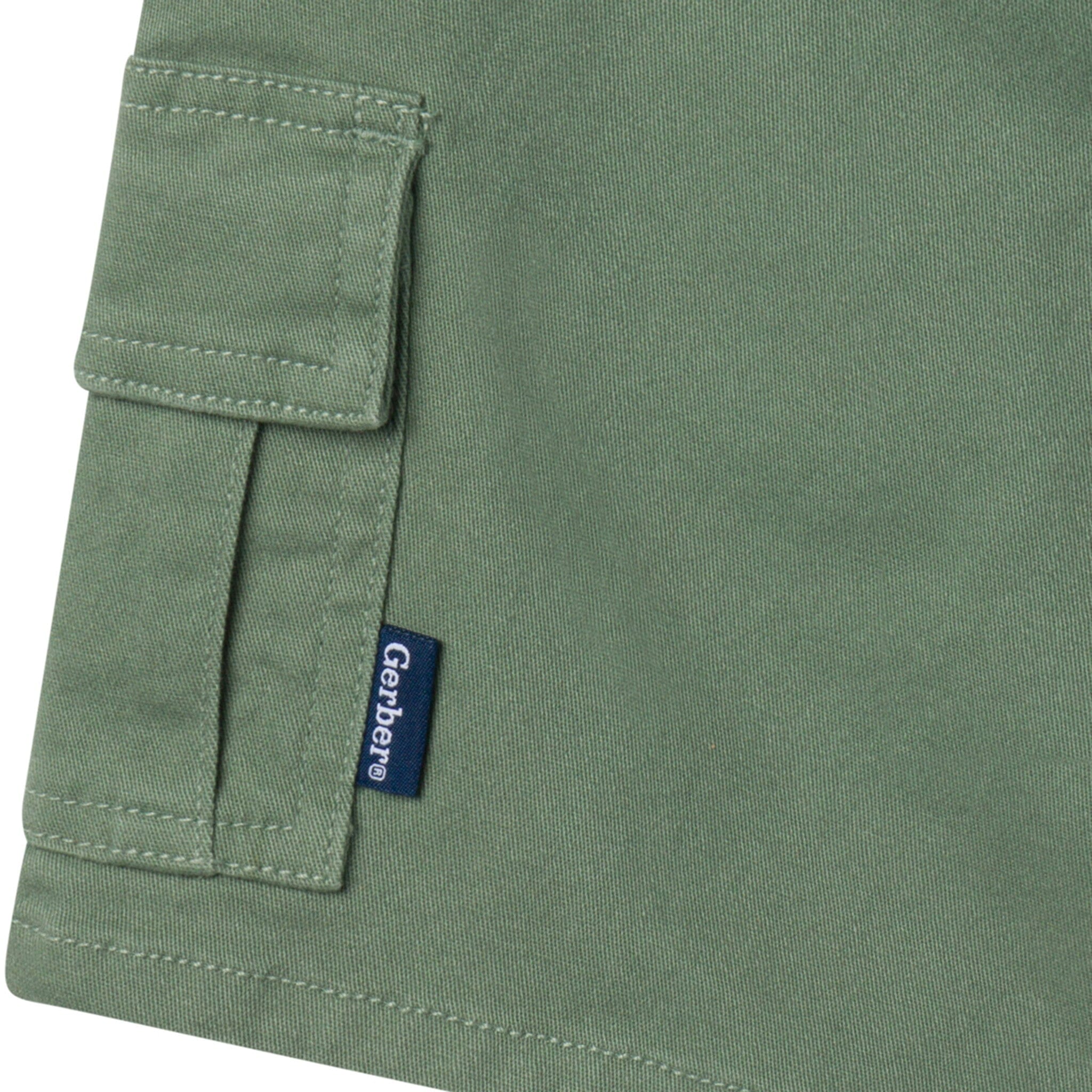 Infant & Toddler Boys Green Twill Shorts Pants & Bottoms Gerber® 